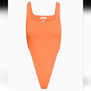 Babaton Orange Bodysuit